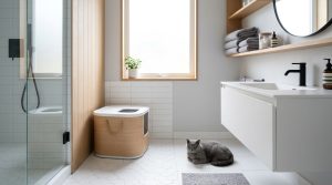 Cat litter apartment pet