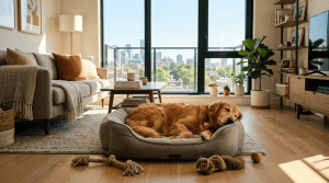 Dog alone apartment pet