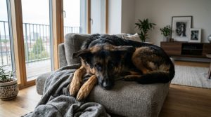 German shepherd lonely 1