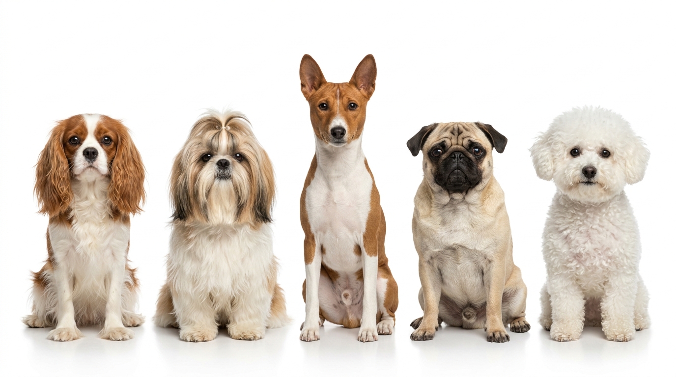 Comparison of quiet dog breeds suitable for apartments