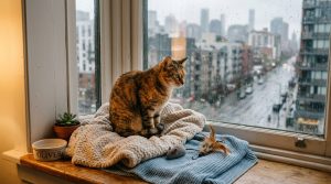 Stressed cat apartment 1