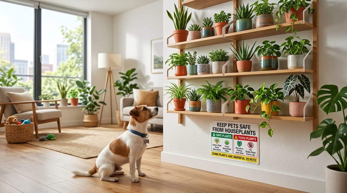 Safe pet-friendly houseplants like Spider Plant and Calathea as alternatives to toxic plants
